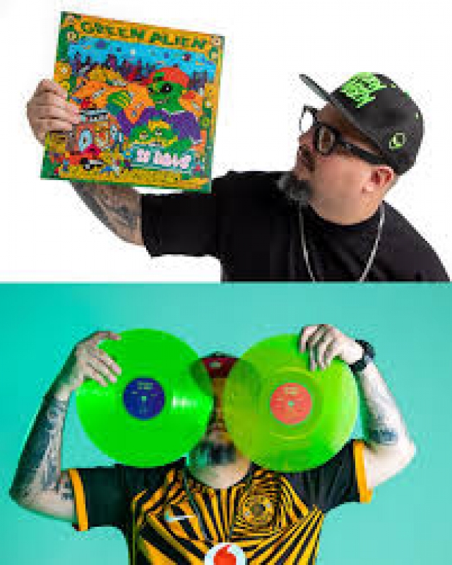 LP GREEN ALIEN - 20 ANOS VINYL DUPLO VERDE XIS REDMAN