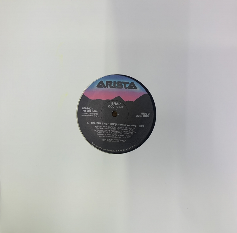 LP SNAP - Ooops Up VINYL SINGLE IMPORTADO