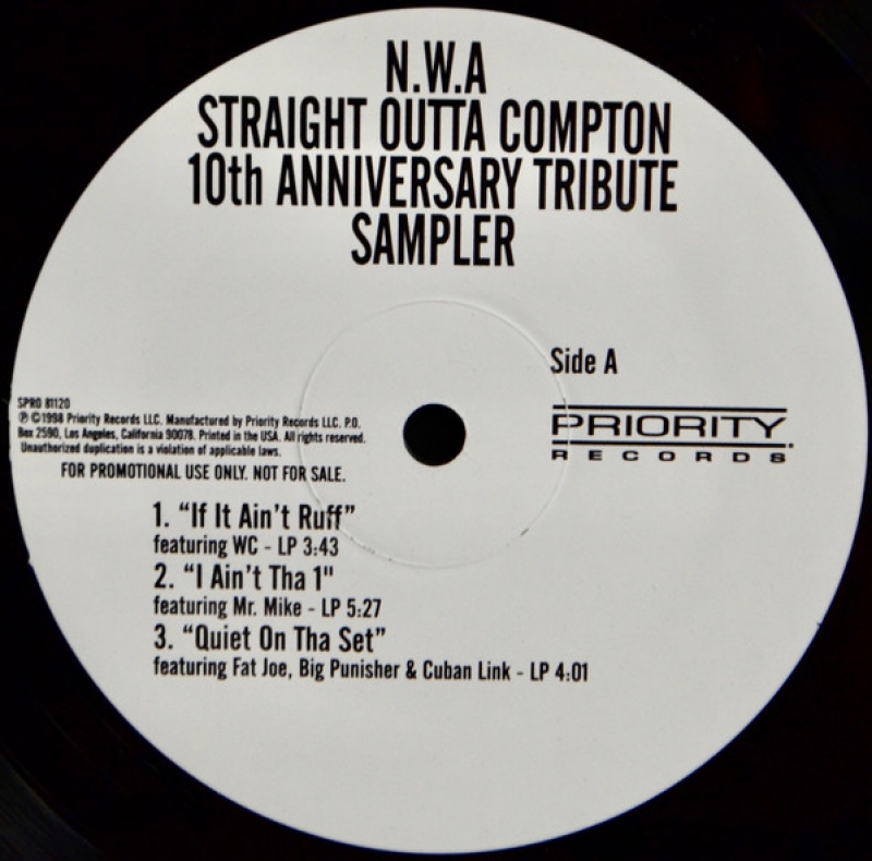 LP NWA - Straight Outta Compton - 10th Anniversary Tribute Sampler VINYL IMPORTADO