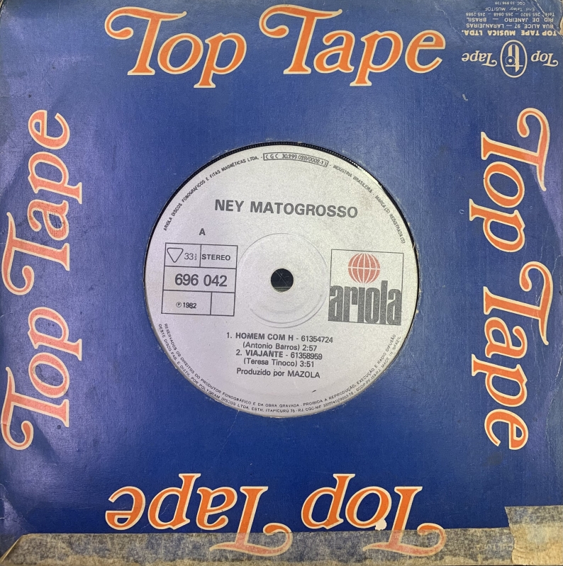 LP Ney Matogrosso - Homem Com H VINYL COMPACTO 7 POLEGADAS
