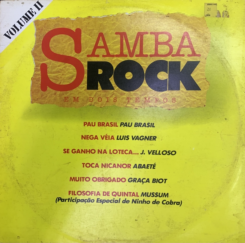 LP Samba Rock Em Dois Tempos - Volume II VINYL MUSSUM LUIS VAGNER DHEMA ABAETE