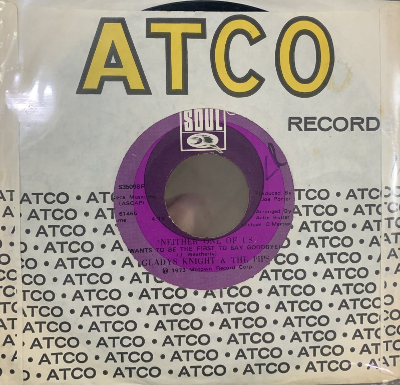 LP GLADYS KNIGHT - Neither One Of Us VINYL COMPACTO 7 POLEGADA
