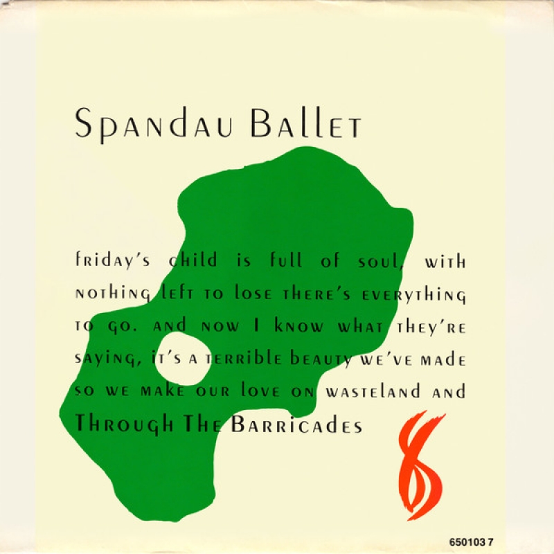 LP Spandau Ballet - Through The Barricades VINYL COMPACTO 7 POLEGADA