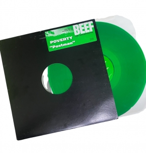 LP BEEF - ICE CUBE NO VASELINE e  POVERTY POSTMAN VINYL SINGLE VERDE