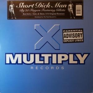 LP 20 Fingers Featuring Gillette - Short Dick Man VINYL SINGLE IMPORTADO