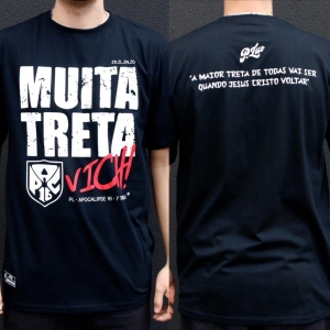 CAMISETA MUITA TRETA - PREGADOR LUO APOCALIPSE 16 PRETO CAMISETA MUITA TRETA - PREGADOR LUO APOCALIPSE 16 PRETO