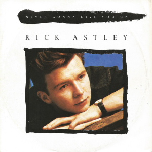 LP Rick Astley - Never Gonna Give You Up VINYL COMPACTO 7 POLEGADAS
