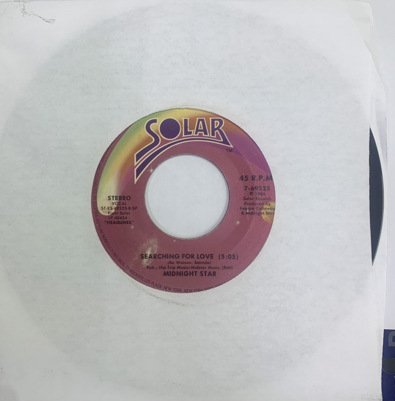 LP Midnight Star - Midas Touch E SEARCHING FOR LOVE VINYL COMPACTO 7 POLEGADAS