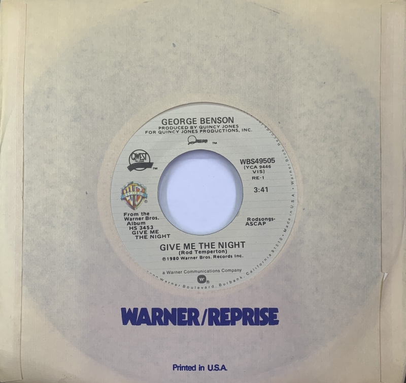 LP George Benson - Give Me The Night VINYL COMPACTO 7 POLEGADAS