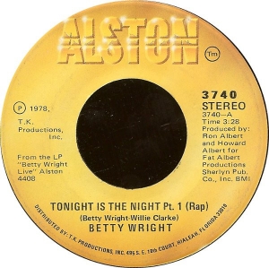 Betty Wright - Tonight Is The Night (COMPACTO 7 POLEGADAS)