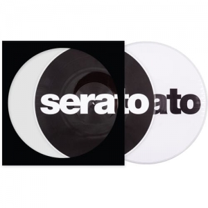 LP Serato Logo Picture (Par, Reversivel Preto sobre Branco, Branco sobre Preto)