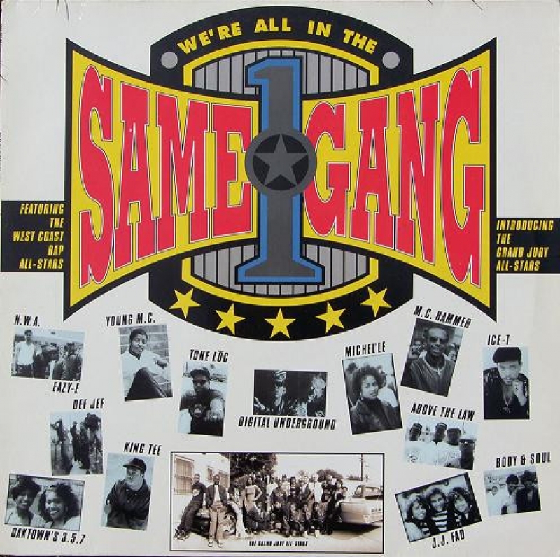 LP Were All In The Same Gang - NWA EAZY E KING TEE TONE LOC ICE T MC HAMMER VINYL IMPORTADO