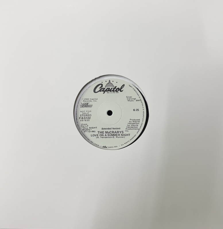 LP THE MCCRARYS e HIGH FASION - LOVE ON A SUMMER NIGHT E HOLD ON VINYL SINGLE