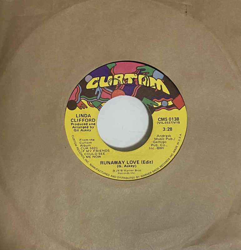 LP Linda Clifford - Runaway Love (Edit) E Broadway Gypsy Lady VINYL COMPACTO 7 POLEGADAS