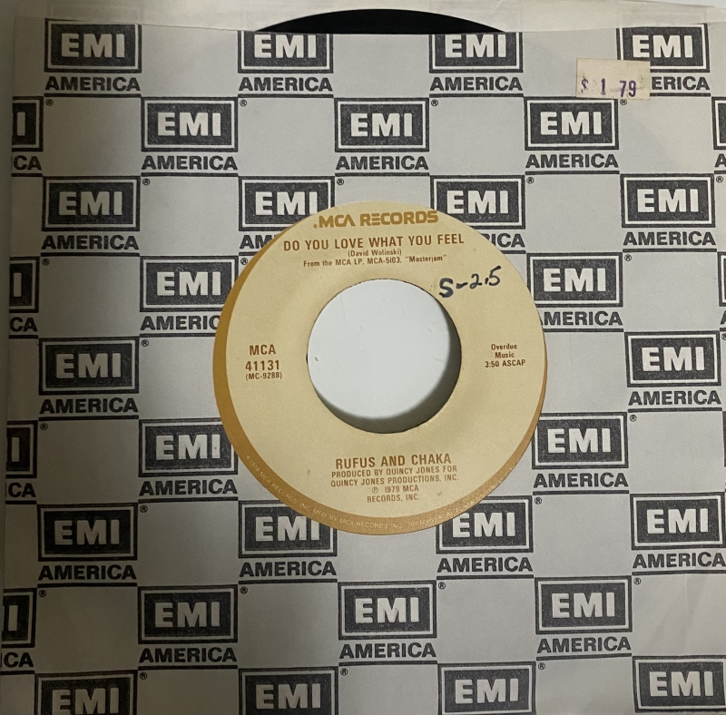 LP Rufus And Chaka E Rufus - Do You Love What You Feel VINYL COMPACTO 7 POLEGADAS
