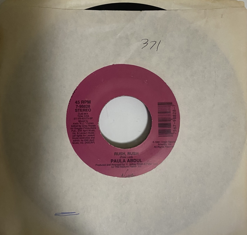 LP Paula Abdul - Rush Rush VINYL COMPACTO 7 POLEGADAS