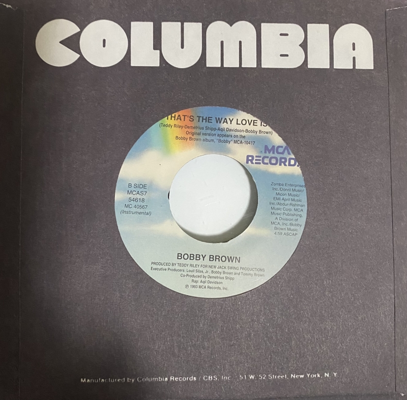 LP Bobby Brown - Thats The Way Love Is VINYL COMPACTO 7 POLEGADAS