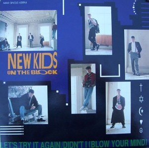 LP New Kids On The Block - Lets Try It Again e Didnt I (Blow Your Mind) VINYL COMPACTO 7 POLEGADAS