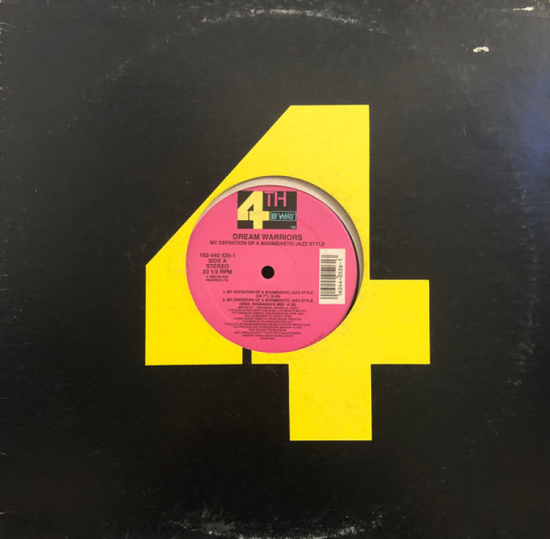 LP DREAM WARRIORS - My Definition Of A Boombastic Jazz Style VINYL SINGLE IMPORTADO