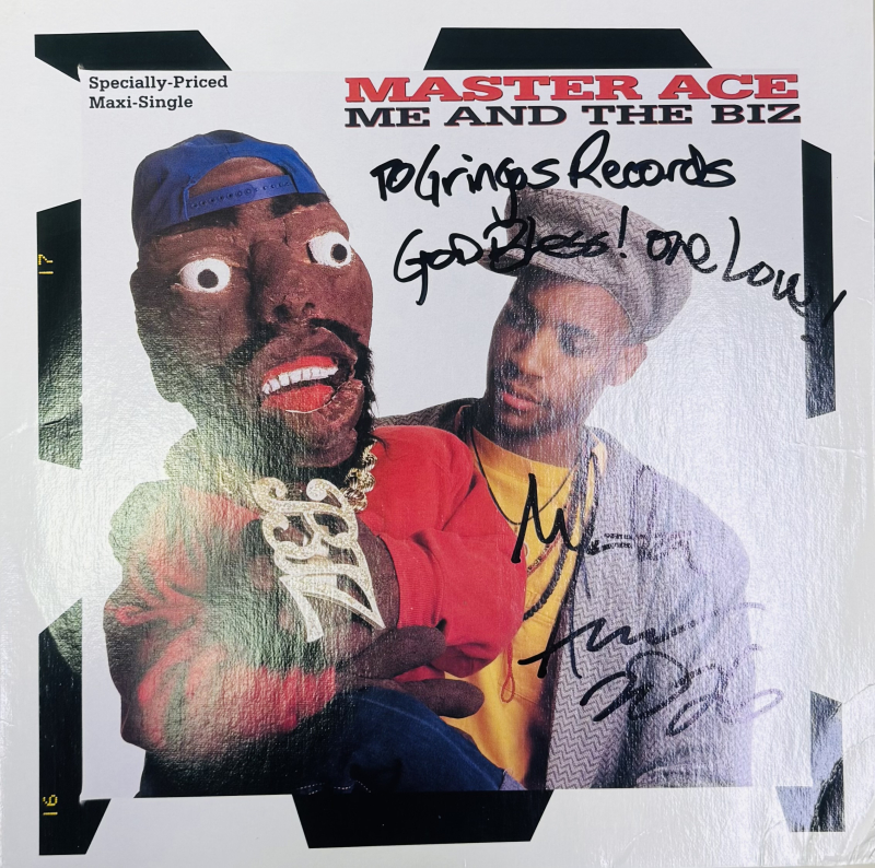 LP Master Ace - Me And The Biz VINYL SINGLE IMPORTADO (AUTOGRAFADO)
