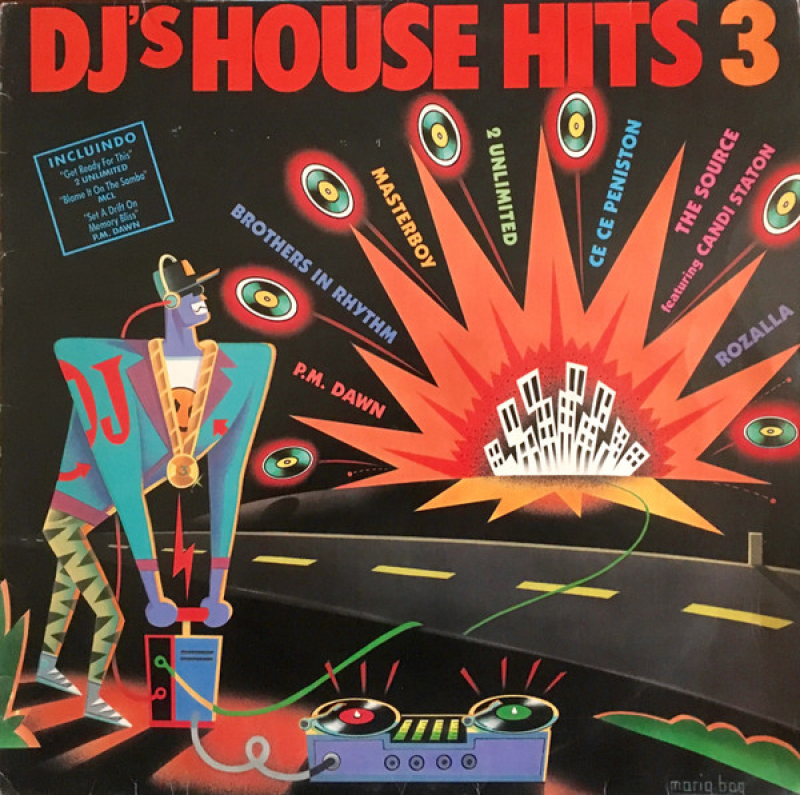 LP DJs House Hits 3 - PM DAWN CE CE PENISTON 2 UNLIMITED MASTERBOY ROZALLA VINYL