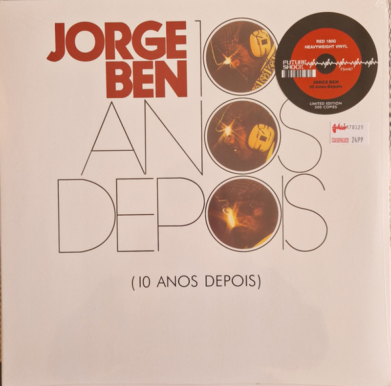 LP Jorge Ben - 10 Anos Depois VINYL VERMELHO IMPORTADO
