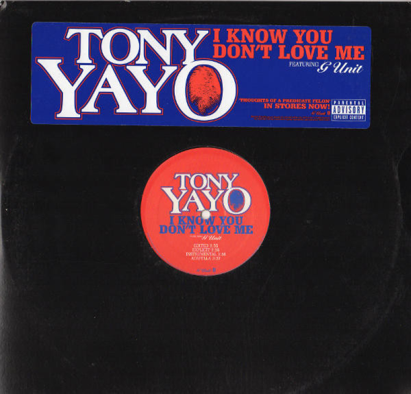 LP Tony Yayo - I Know You Dont Love Me VINYL SINGLE IMPORTADO