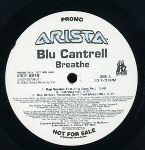 LP Blu Cantrell - Breathe VINYL SINGLE IMPORTADO
