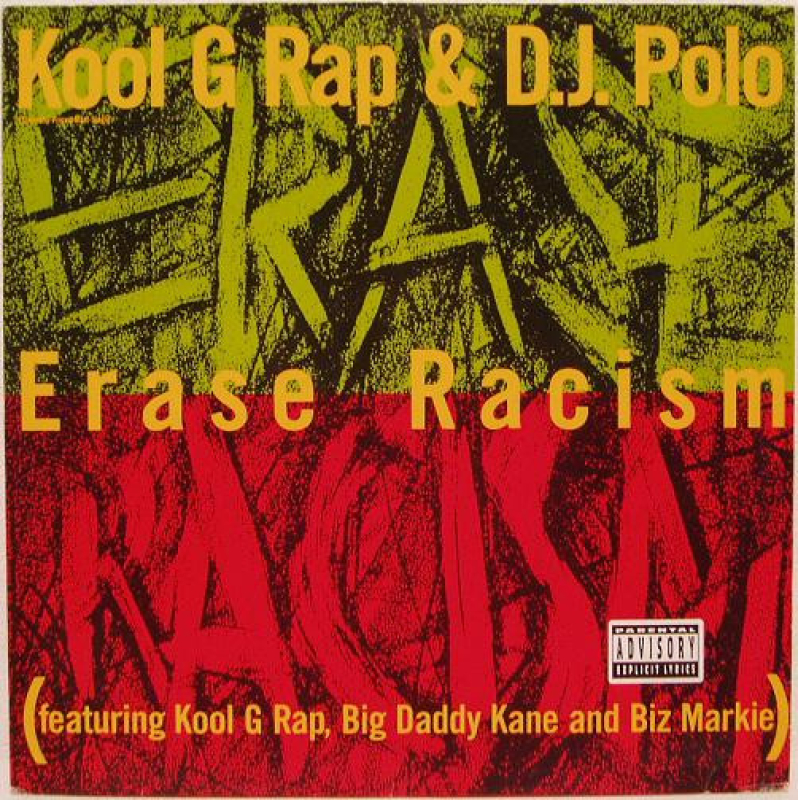 LP Kool G Rap & DJ Polo - Erase Racism VINYL SINGLE IMPORTADO