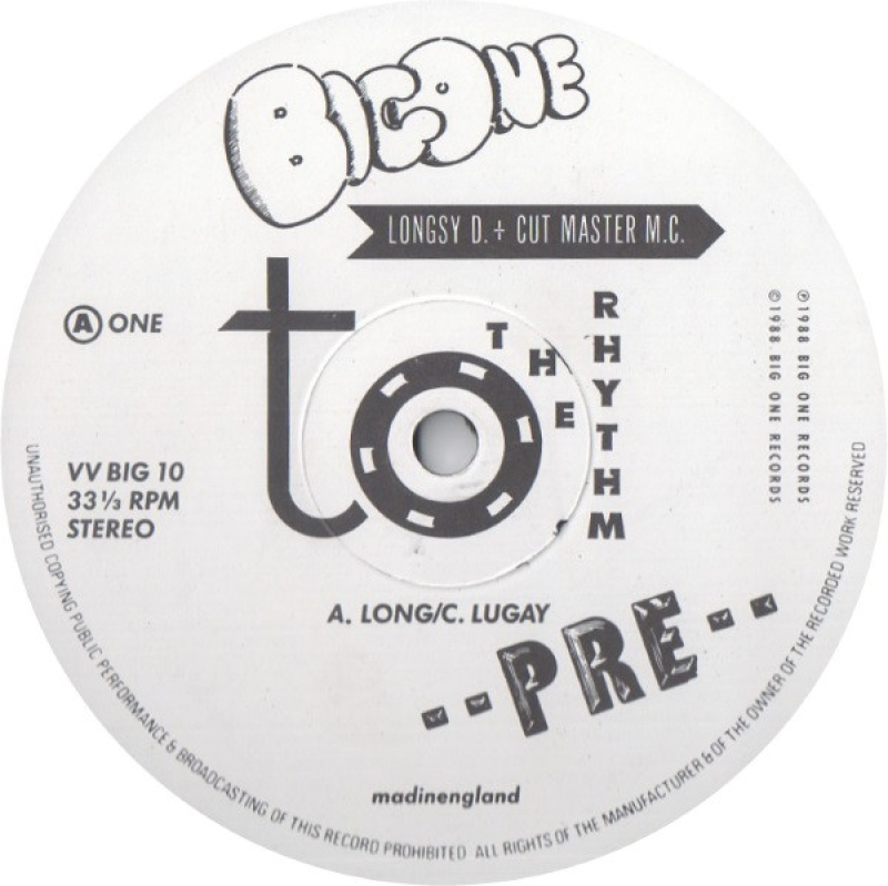 LP Longsy D  Cut Master M C - To The Rhythm VINYL SINGLE IMPORTADO