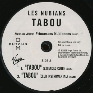 LP Les Nubians - Tabou VINYL SINGLE IMPORTADO
