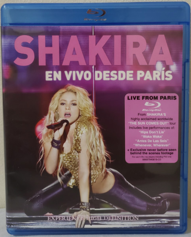 Shakira - En Vivo Desde Paris BLURAY IMPORTADO