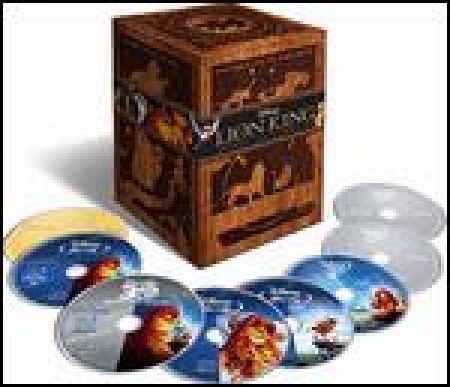 BOX REI LEÃO LION KING TRILOGY COLLECTION (8PC) (W / DVD) BLU RAY