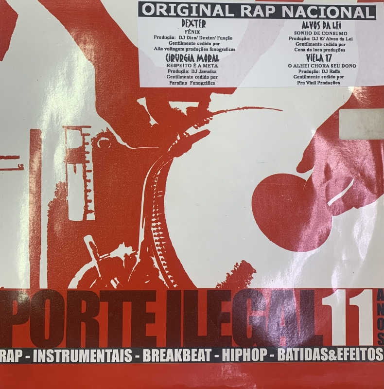 LP PORTE ILEGAL - DEXTER ALVOS DA LEI CIRURGIA MORAL VIELA 17  VINYL VERMELHO