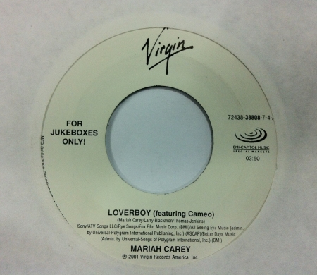 LP MARIAH CAREY - LOVERBOY LP 7 POLEGADAS