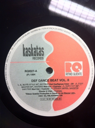 Lp Kaskatas Records - Def Dance Beat Vol. II