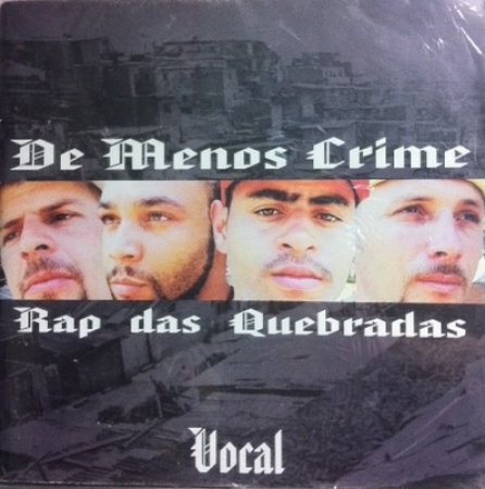 LP De Menos Crime - Rap Das Quebradas Vocal VINYL DUPLO